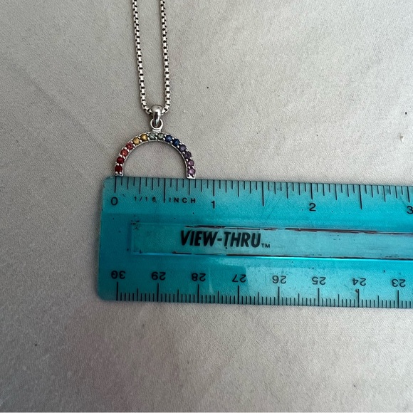 Rainbow sapphire pendant - Picture 8 of 9